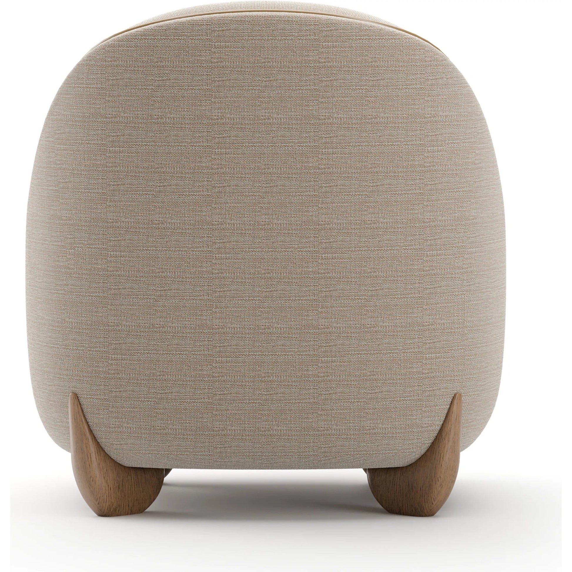Seta Chair by Caracole in oatmeal and lucent bronze oak. Made from metal in a transitional style.