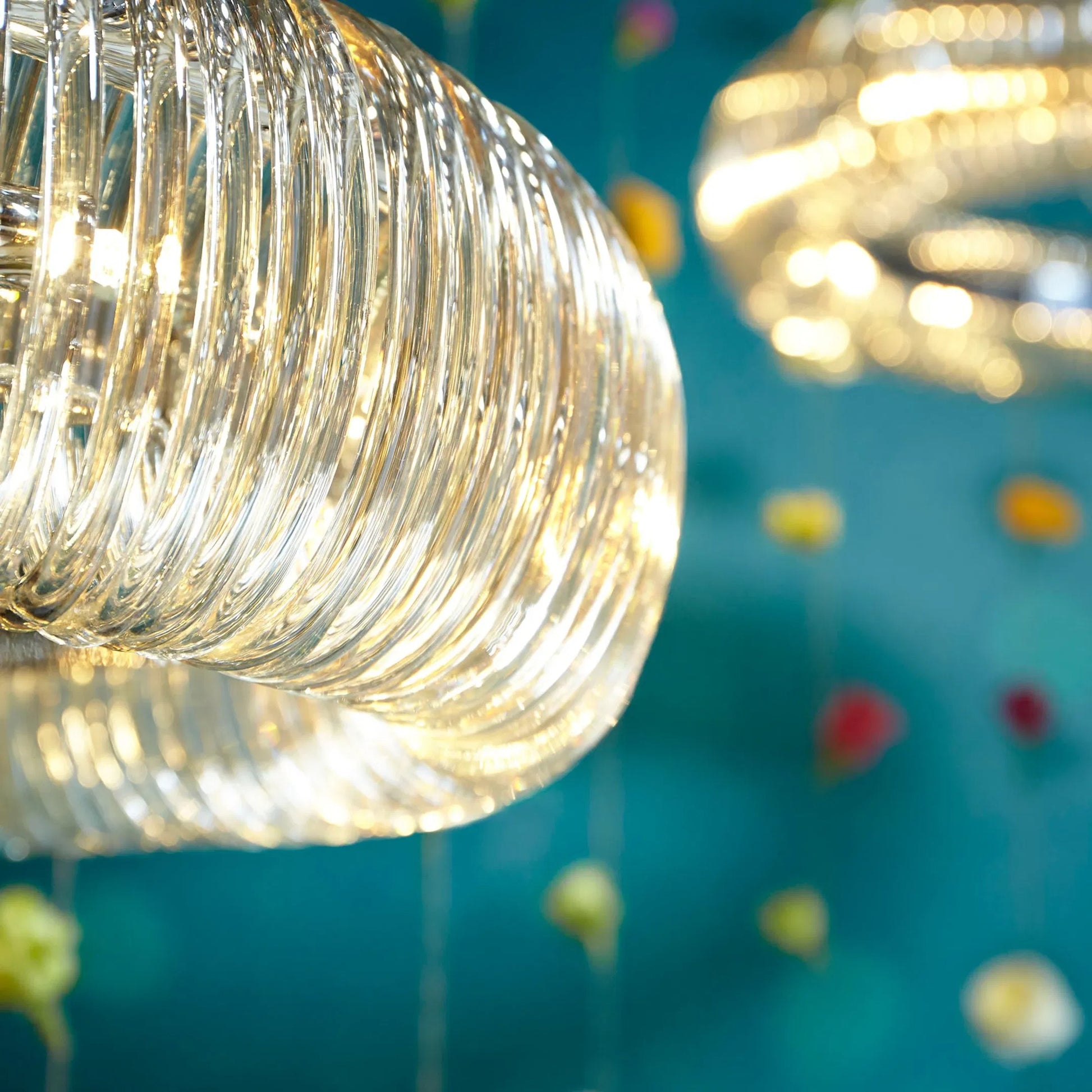Beaming Around Round Pendant by Cyan Design in chrome. Made from glass, iron in a modern style.
