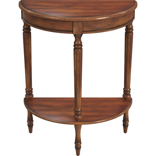 Bellini Demilune Console Table by Butler Specialty Company. Made from hardwood solids, wood products, wood veneers in a traditional style.