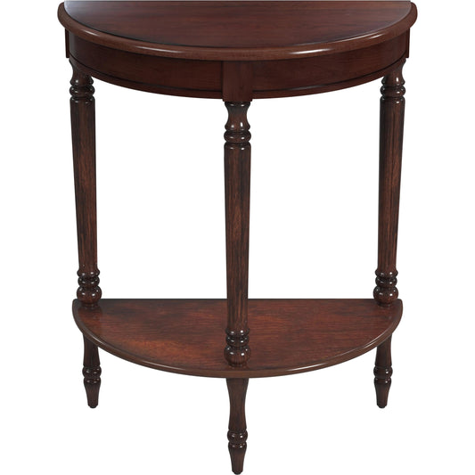 Bellini Demilune Console Table by Butler Specialty Company. Made from hardwood solids, wood products, wood veneers in a traditional style.