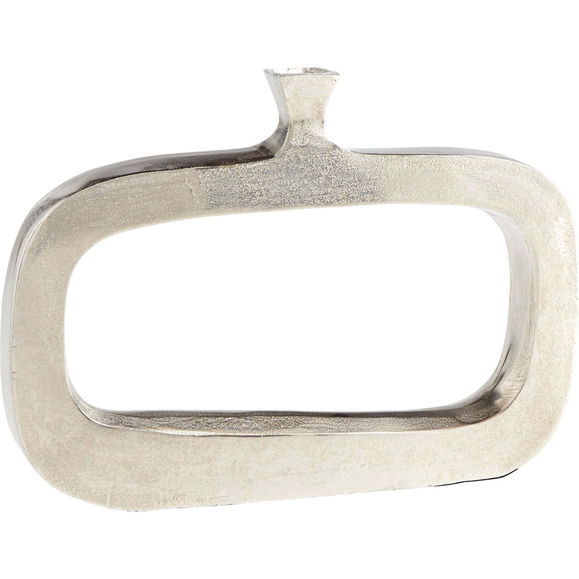 Kavala Vase by Cyan Design in raw nickel. Made from aluminum in a modern style.