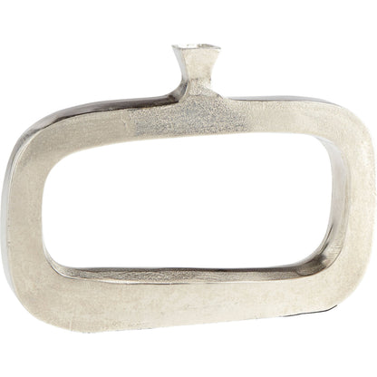 Kavala Vase by Cyan Design in raw nickel. Made from aluminum in a modern style.