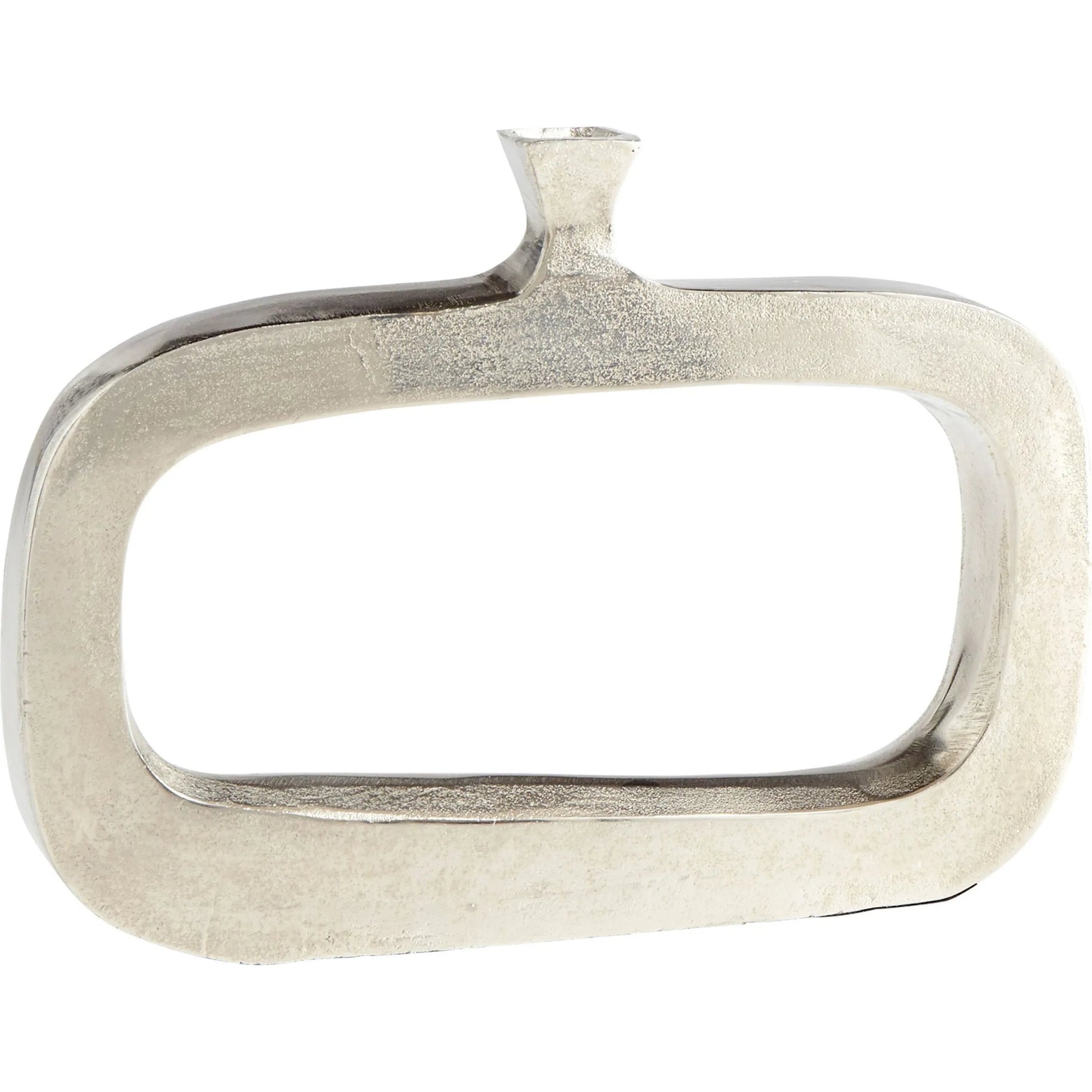 Kavala Vase by Cyan Design in raw nickel. Made from aluminum in a modern style.