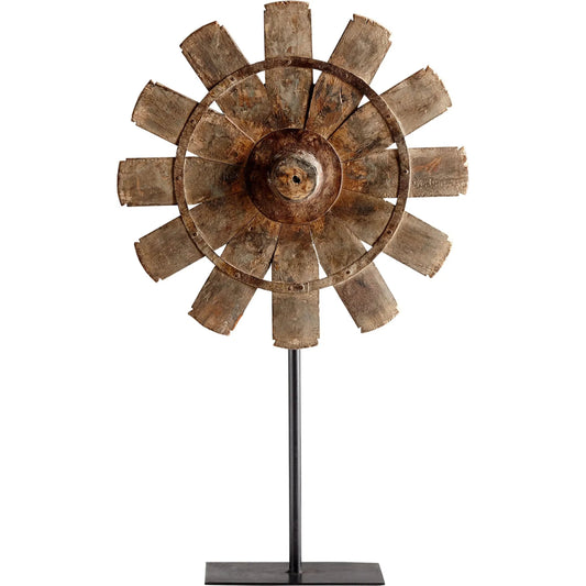 Azteka Sculpture by Cyan Design in rustic. Made from iron, wood in a cottage & farmhouse style.