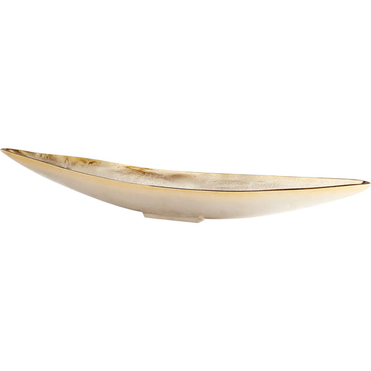 Venezia Tray by Cyan Design in rough nickel, gold. Made from aluminum in a modern style.