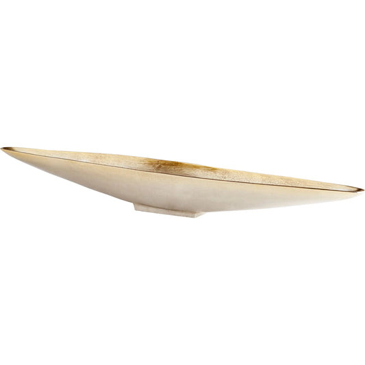 Venezia Tray by Cyan Design in rough nickel, gold. Made from aluminum in a modern style.