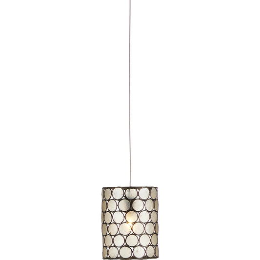 001 SI-1924128 | Primary Silo | Regatta 1-Light Multi-Drop Pendant by Currey and Company in cupertino, silver. Made from cupertino, iron, capiz shell in a modern style.