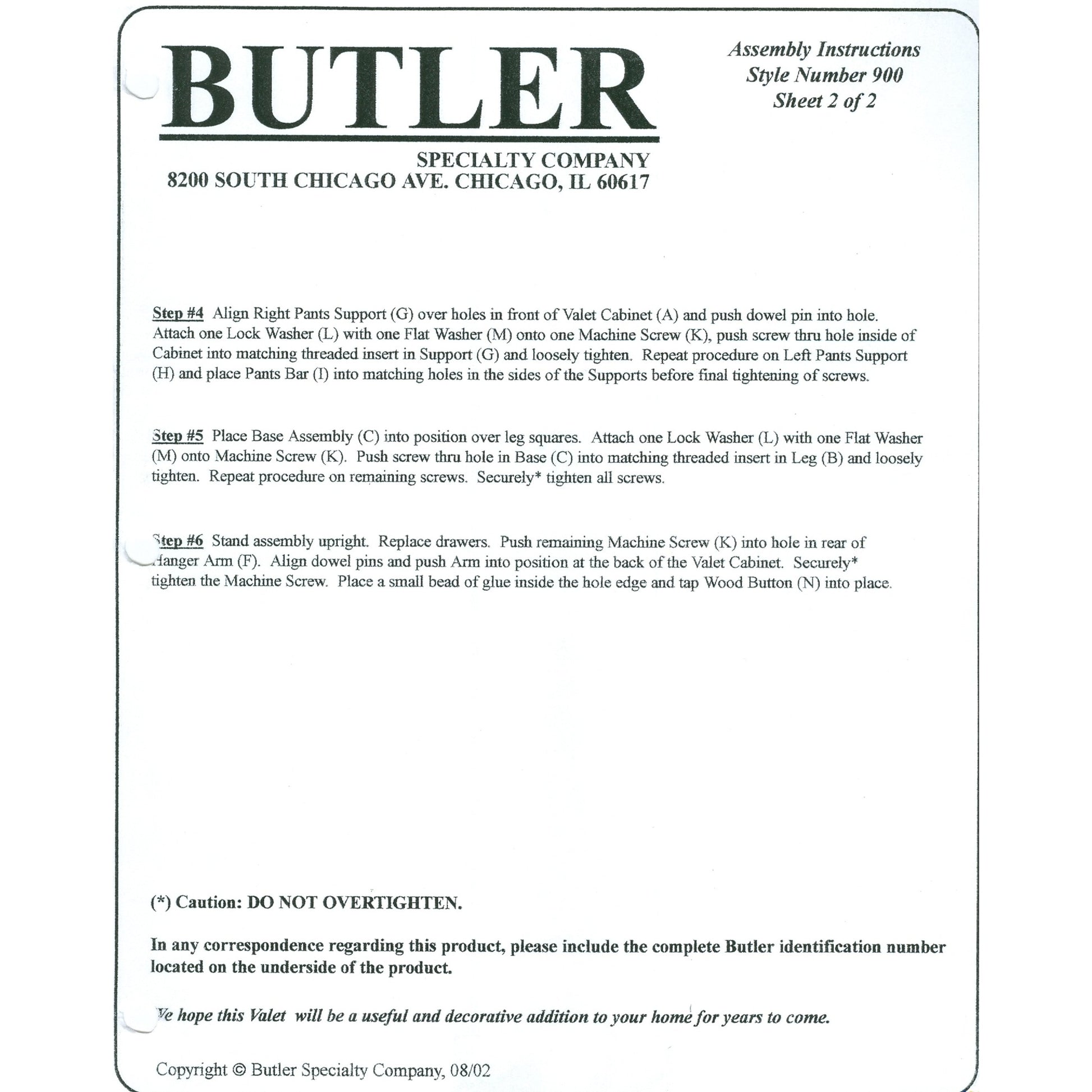 Petrov Valet by Butler Specialty Company. Made from rubberwood, poplar hardwood solids, mdf, cherry veneer in a traditional style.