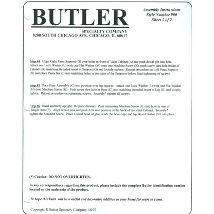 Petrov Valet by Butler Specialty Company. Made from rubberwood, poplar hardwood solids, mdf, cherry veneer in a traditional style.