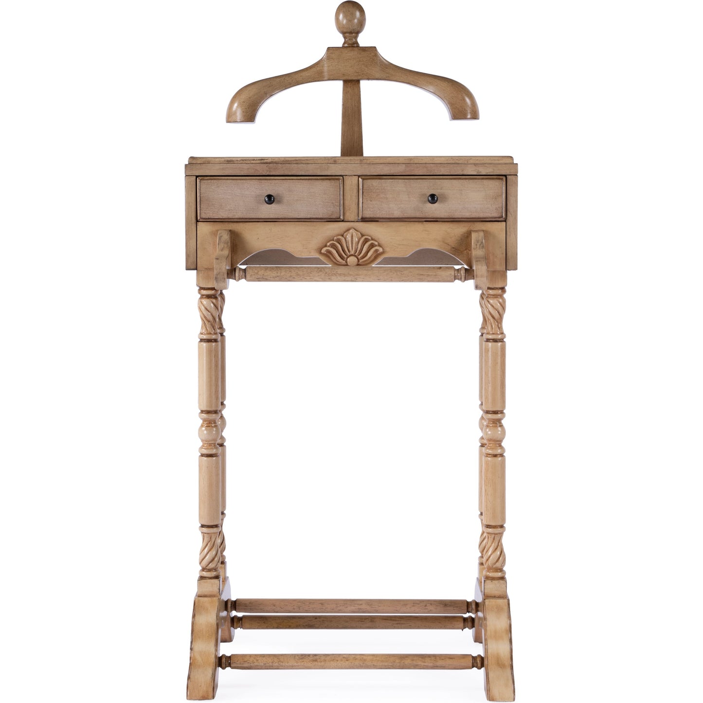 010 SI-2077867 | Additional Silo | Petrov Clothing Valet Stand by Butler Specialty Company. Made from rubberwood and poplar hardwood solids, mdf, cherry veneer in a traditional style.