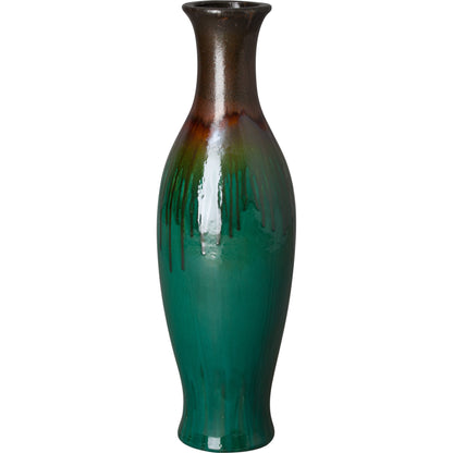 Mermaid Jar by Emissary USA in metallic mint and glossy glaze. Made from unique in a cottage & farmhouse style.