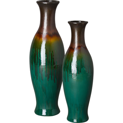 Mermaid Jar by Emissary USA in metallic mint and glossy glaze. Made from unique in a cottage & farmhouse style.