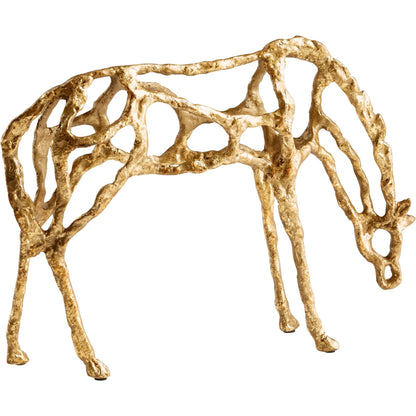 Pensive Sculpture by Cyan Design in gold. Made from iron in a cottage & farmhouse style.