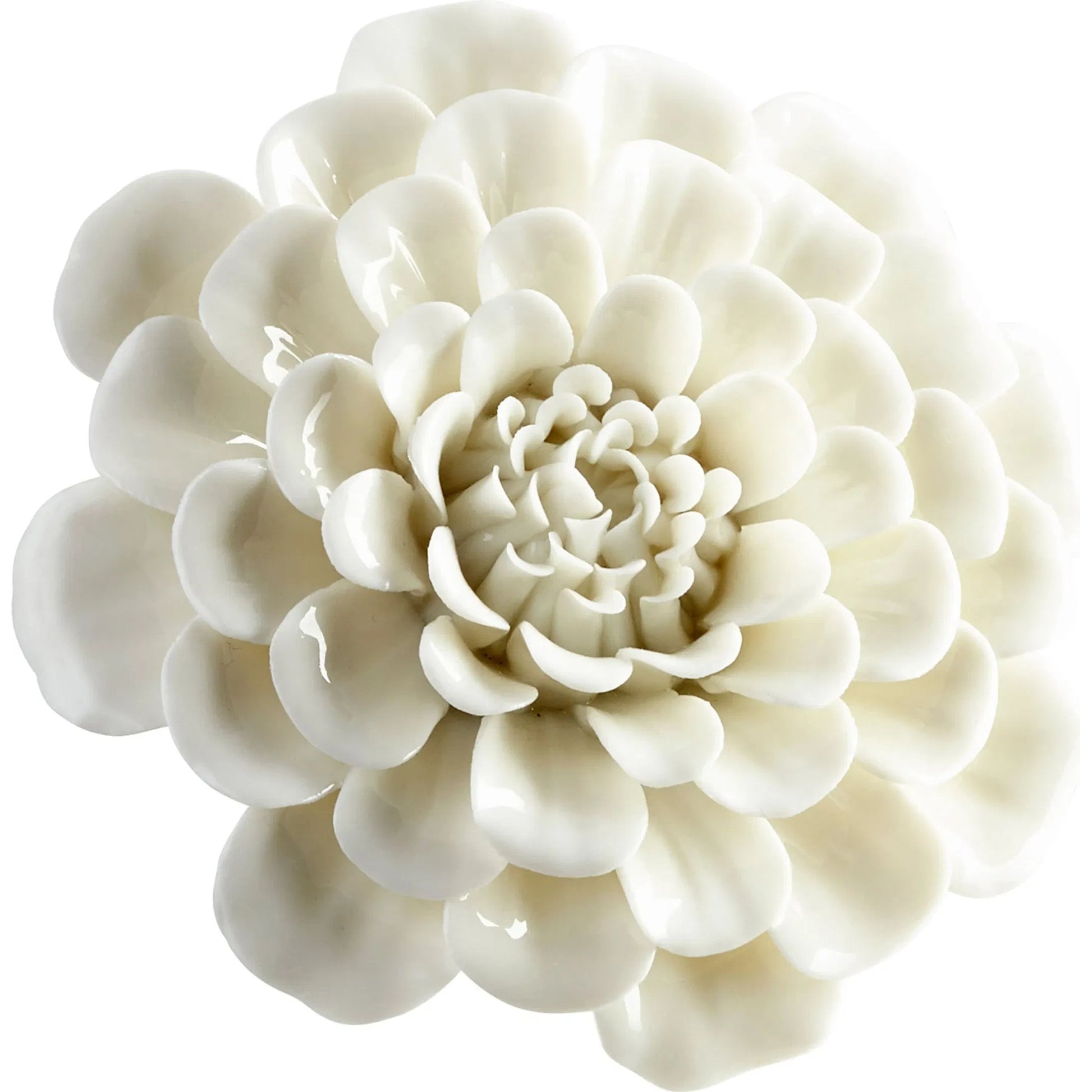 Flourishing Flowers Wall Decor by Cyan Design in off white glaze. Made from ceramic in a modern style.
