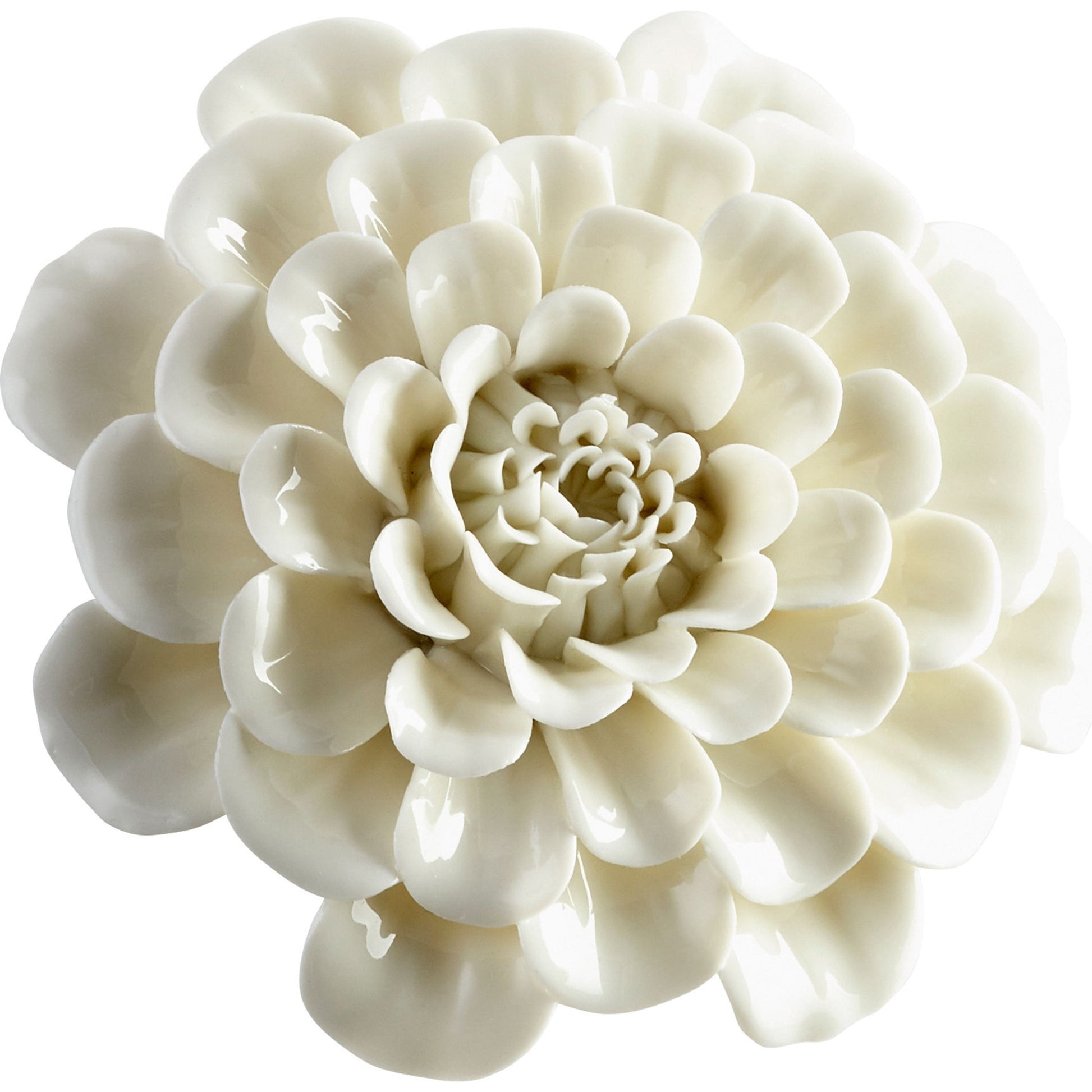 Flourishing Flowers Wall Decor by Cyan Design in off white glaze. Made from ceramic in a modern style.