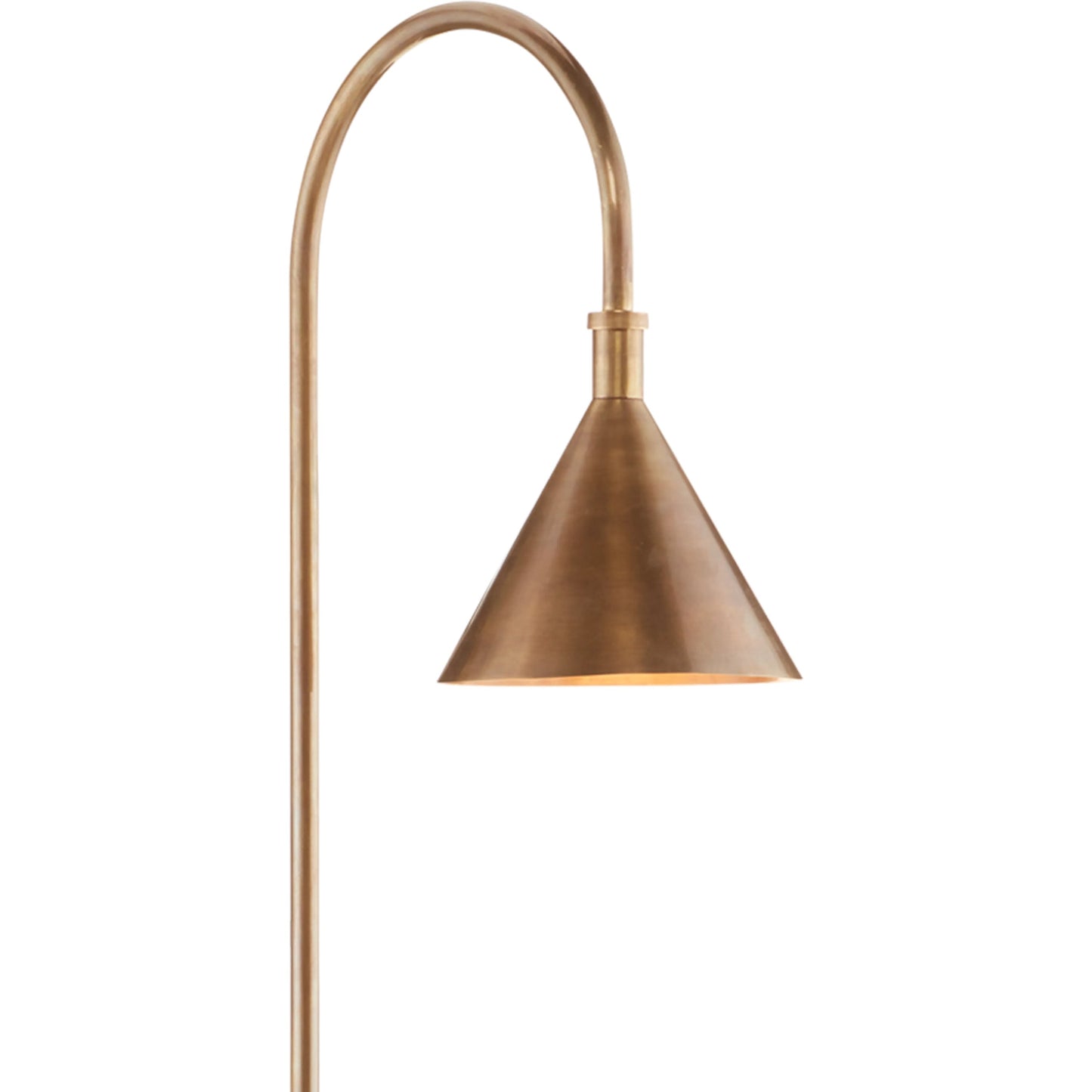 007 SI-1894620 | Closeup | Vision Floor Lamp by Currey and Company in vintage brass, black. Made from brass, granite in a transitional style.