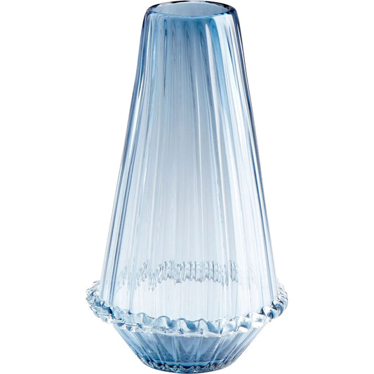 Blue Persuasio Vase by Cyan Design in blue. Made from glass in a modern style.
