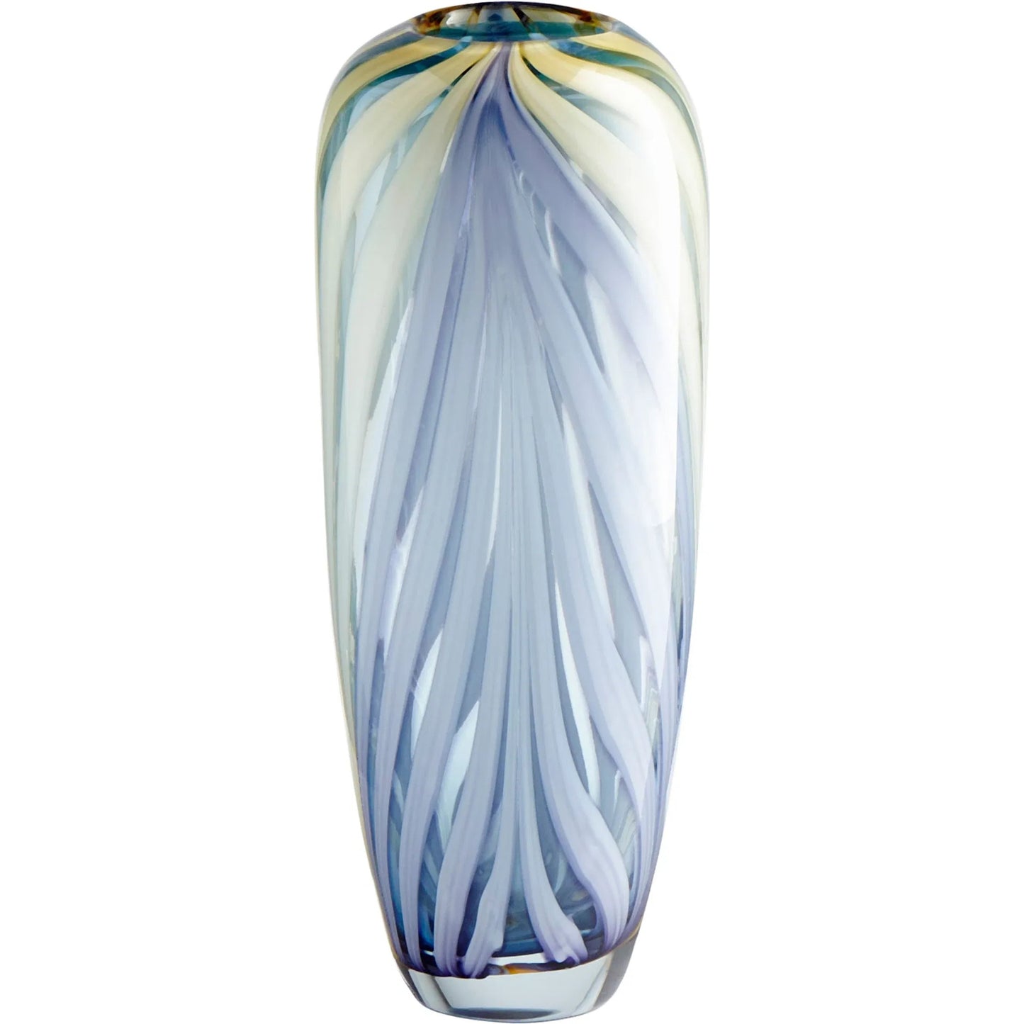 001 S-257077 | Primary Silo | Rhythm Vase by Cyan Design in purple, yellow. Made from glass in a modern style.