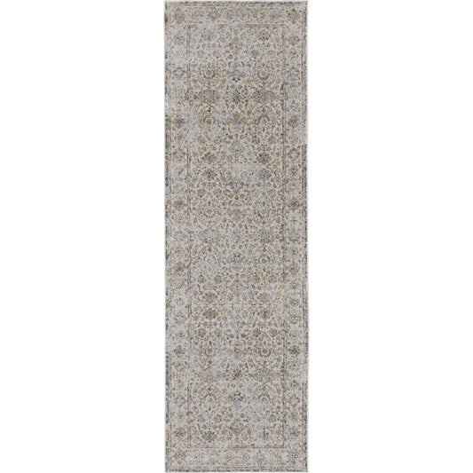 Celene Traditional Bordered Rug - 39L0F by Feizy in ivory, tan, gray. Made from viscose, polyester in a unique style.