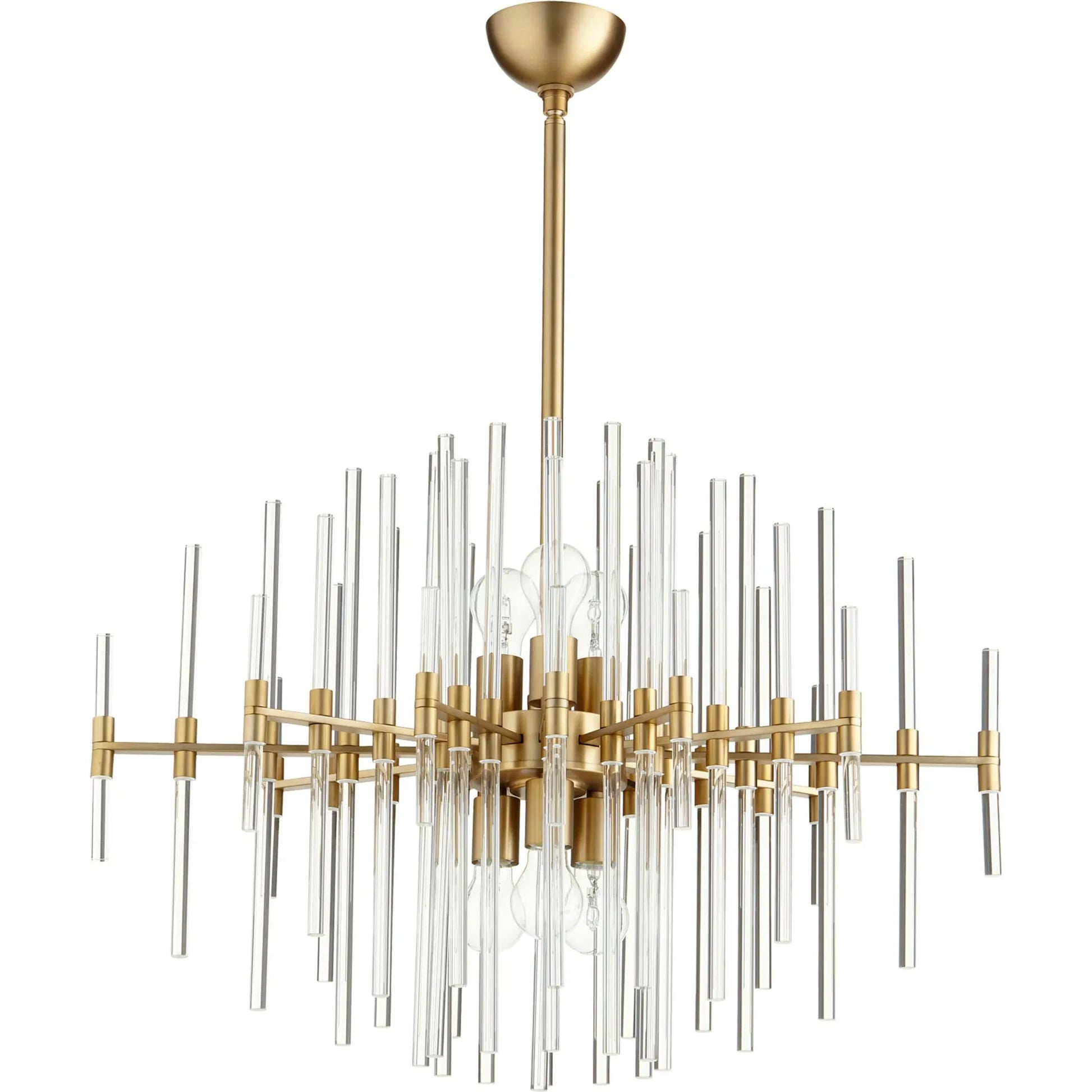 Quebec Oval Pendant by Cyan Design in aged brass. Made from iron, glass in a modern style.