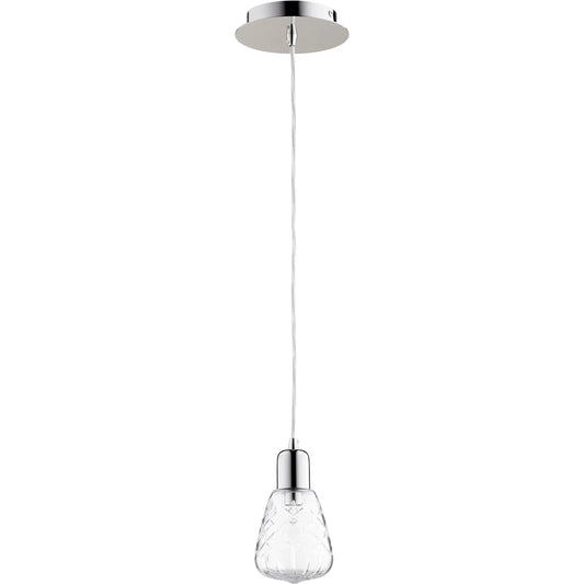 Sweetness and Light Pendant by Cyan Design in polished nickel. Made from iron, glass in a modern style.
