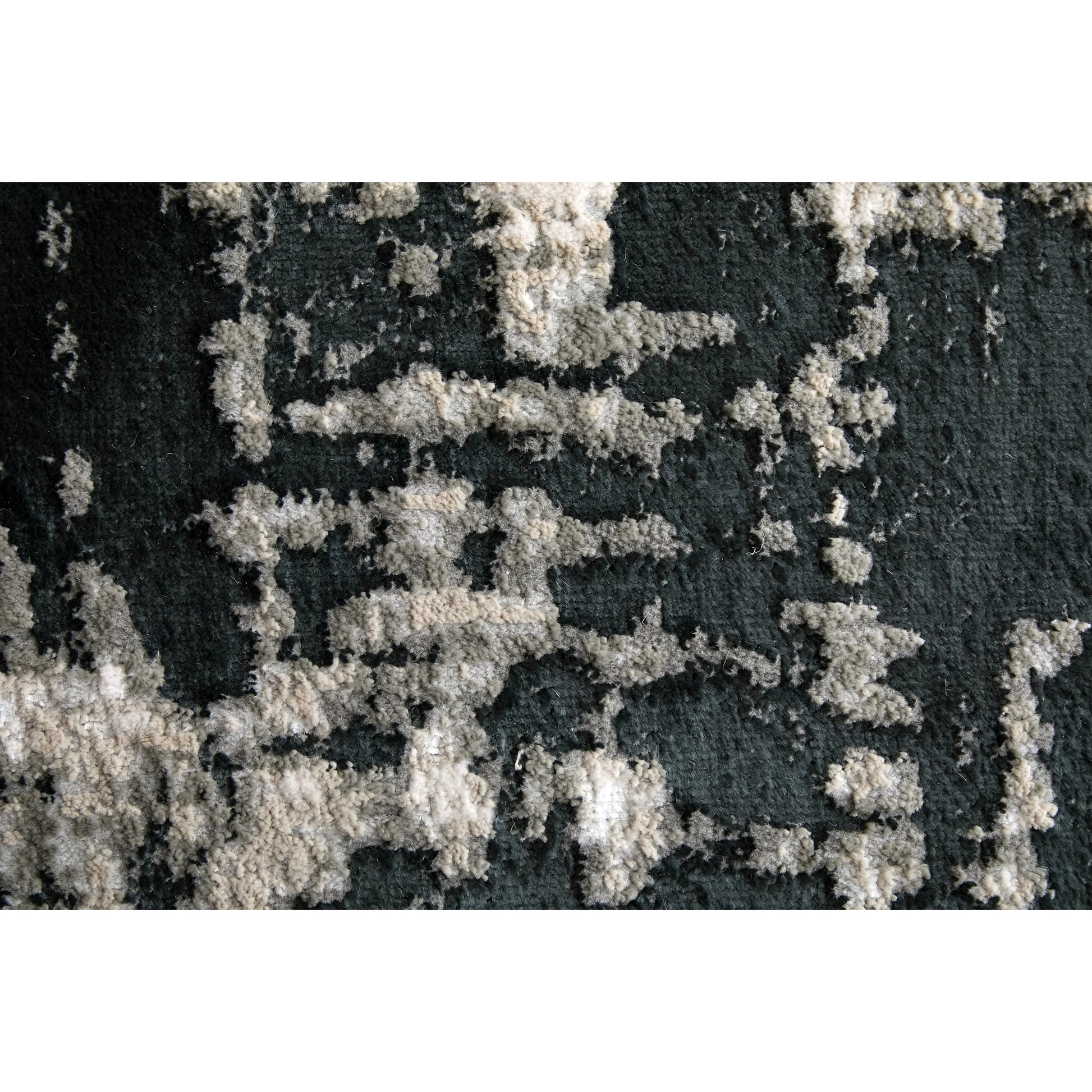 Micah Rug - 3339F by Feizy in black, white, gray. Made from polyester, polypropylene in a unique style.