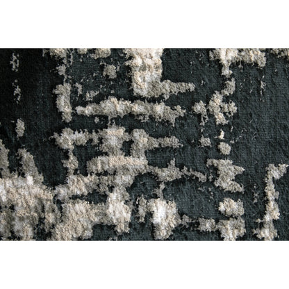Micah Rug - 3339F by Feizy in black, white, gray. Made from polyester, polypropylene in a unique style.
