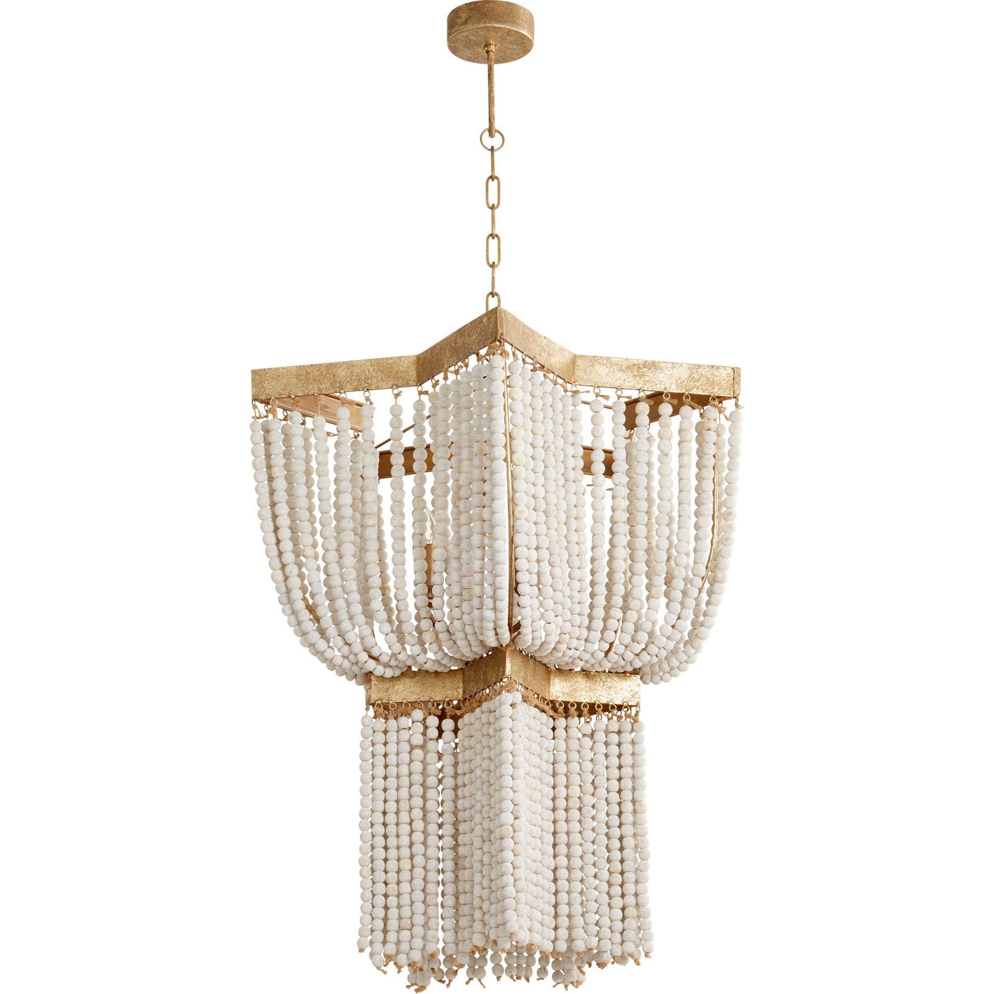 Estrella Pendant by Cyan Design in tinted gold leaf. Made from iron, wood in a cottage & farmhouse style.