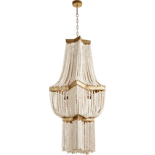Estrella Pendant by Cyan Design in tinted gold leaf. Made from iron, wood in a cottage & farmhouse style.