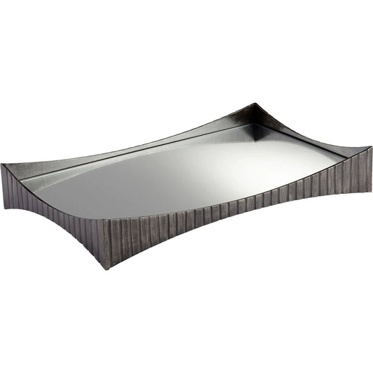 Chester Tray by Cyan Design in natural iron. Made from iron, mirrored glass in a modern style.