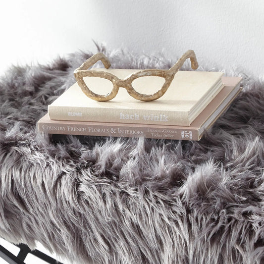 Cat Eyes Sculpture by Cyan Design. Made from iron in a modern style.