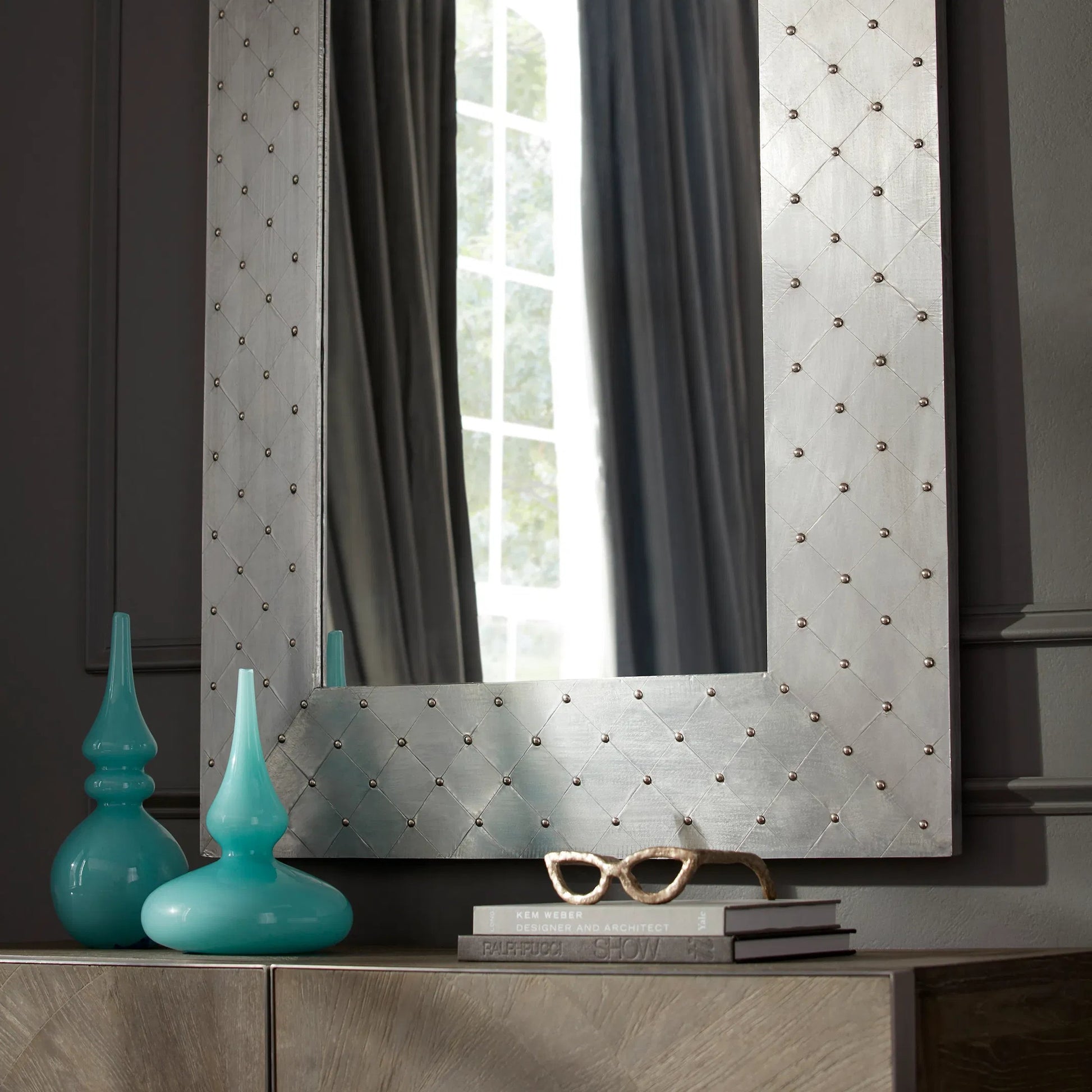 Cat Eyes Sculpture by Cyan Design. Made from iron in a modern style.