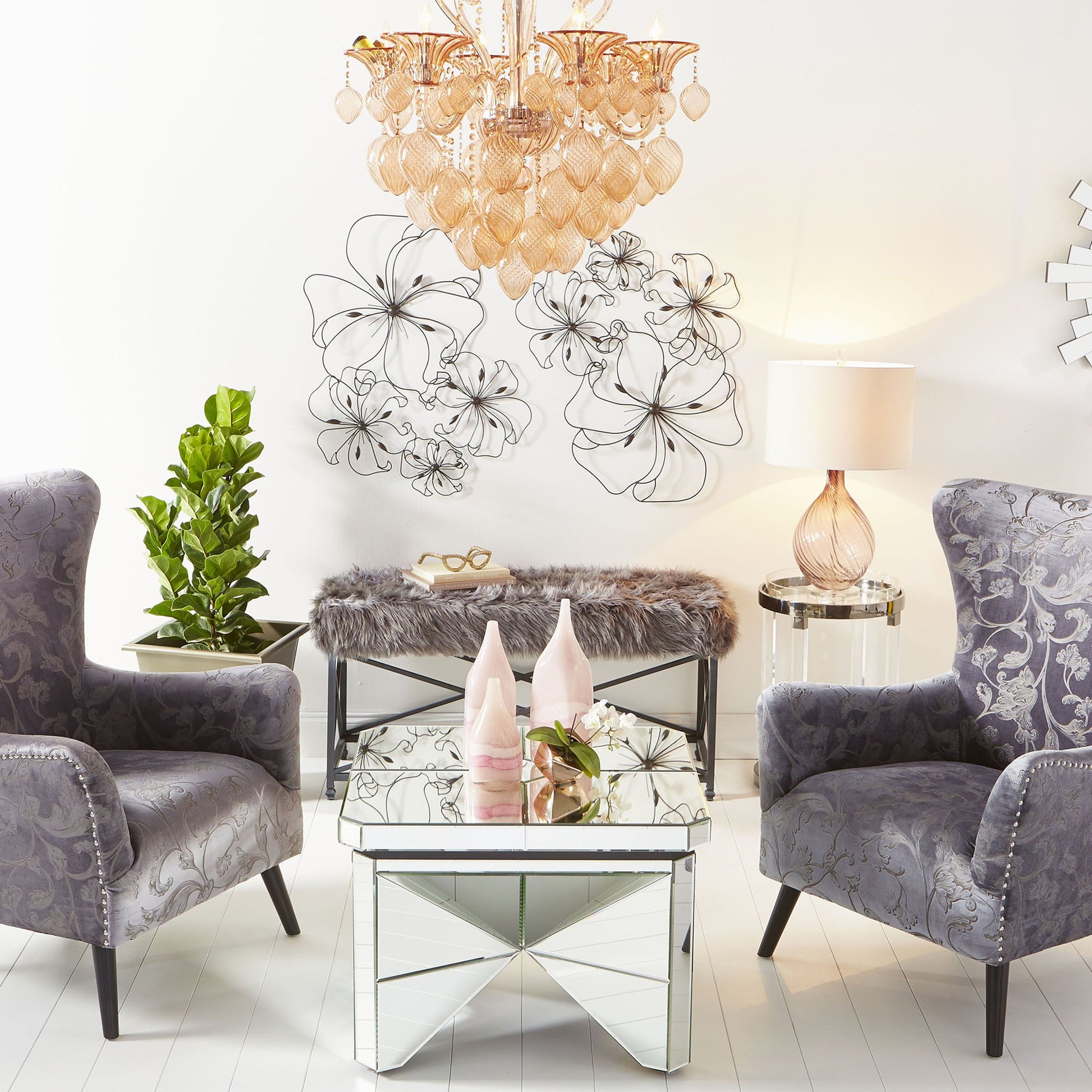 Cat Eyes Sculpture by Cyan Design. Made from iron in a modern style.