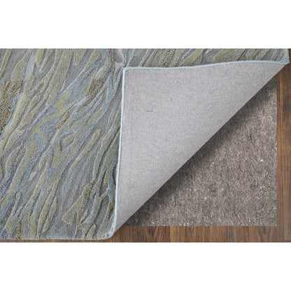 Kawai Rug - KAW8982F by Feizy in blue, green, gray. Made from wool, viscose in a unique style.