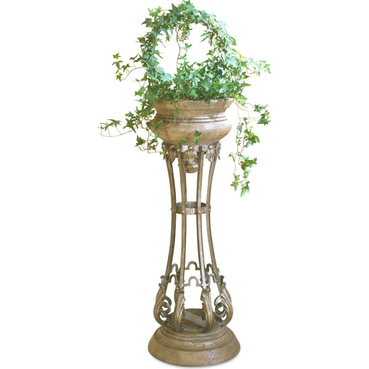 Cast Iron & Stone Jardiniere by Butler Specialty Company in multi-color and cast iron. Made from cast stone, metal, resin in a eclectic & global style.
