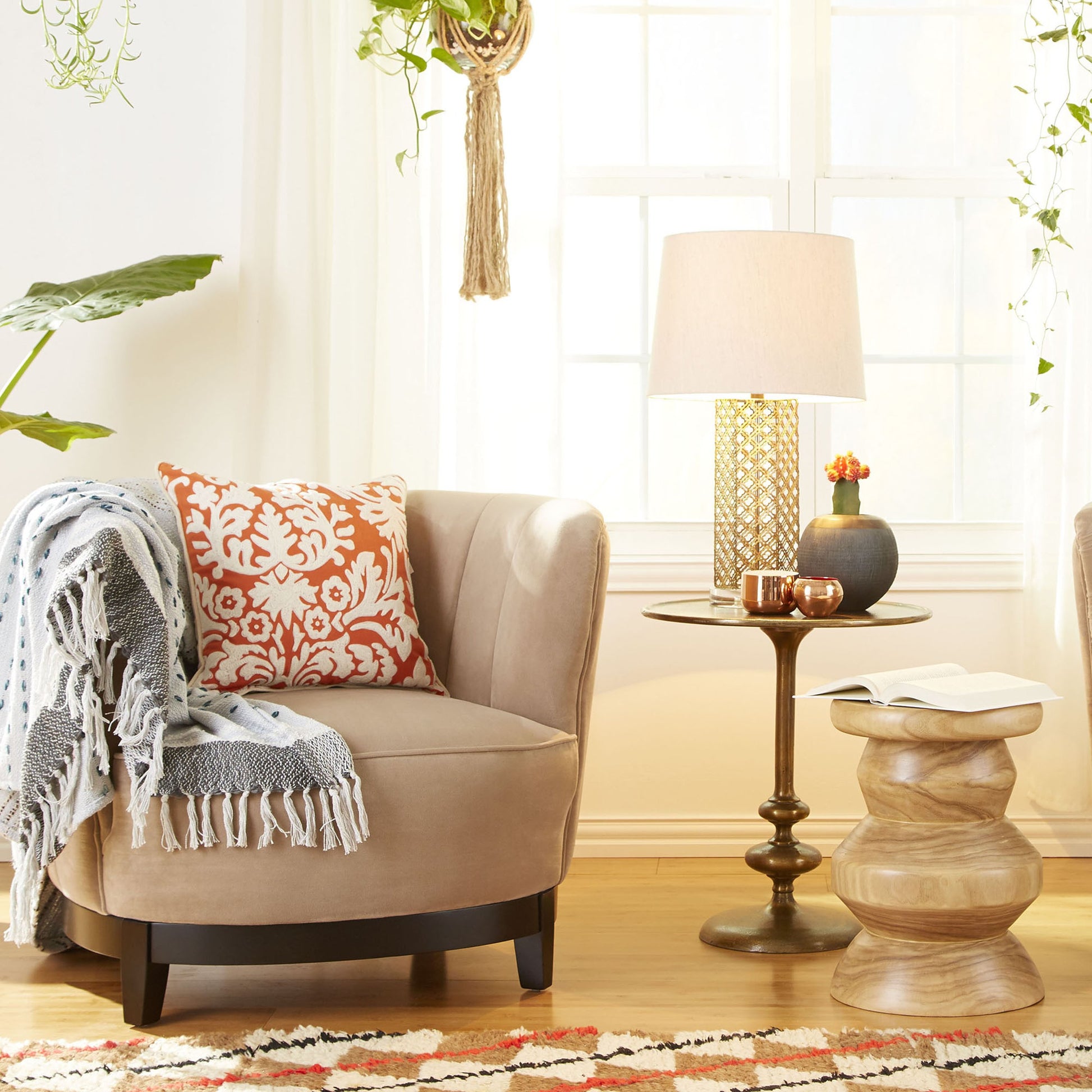 Kent Pillow Cover by Cyan Design in orange. Made from cotton in a transitional style.