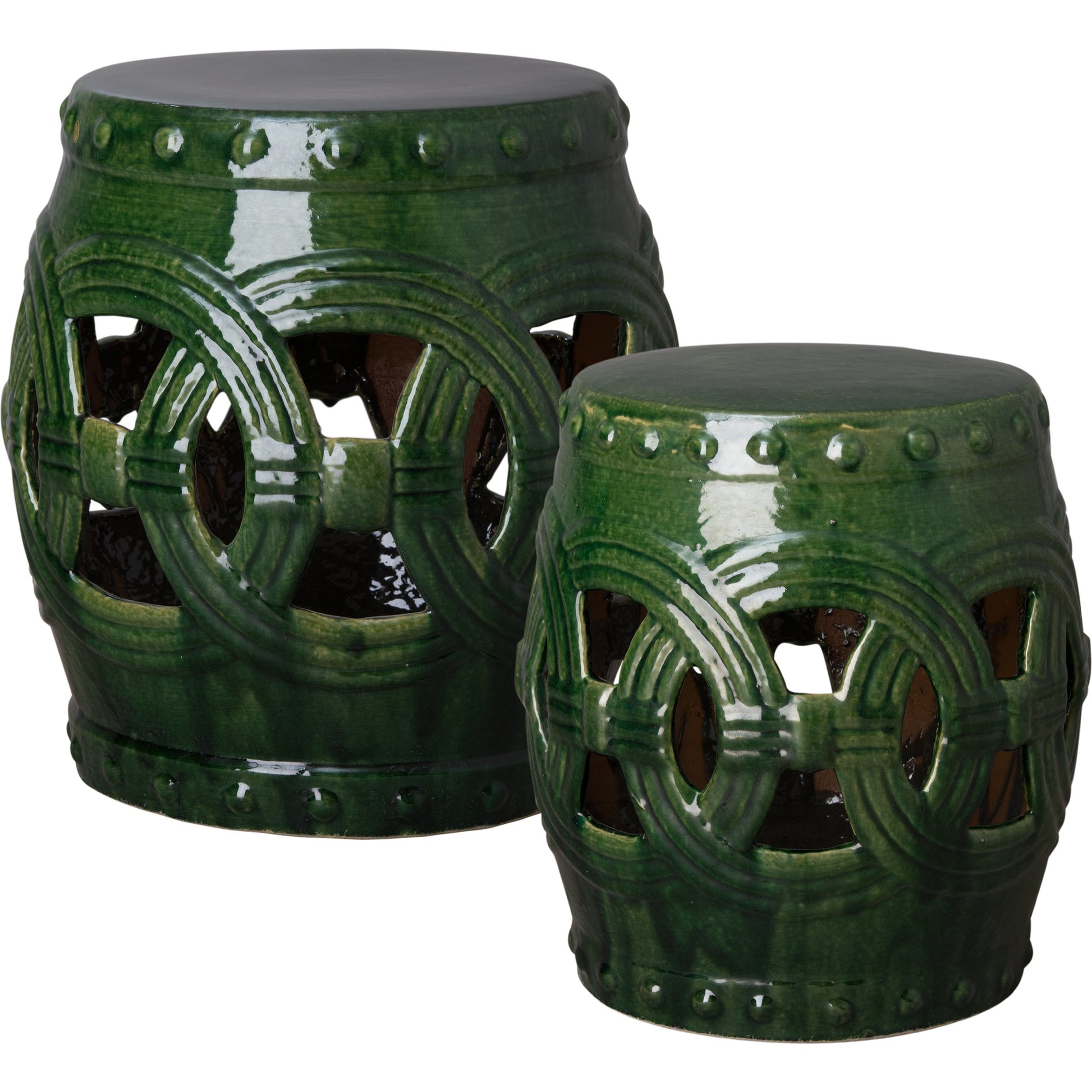Eternity Garden Stool/Table by Emissary USA. Made from ceramic in a eclectic & global style.