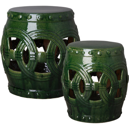 Eternity Garden Stool/Table by Emissary USA. Made from ceramic in a eclectic & global style.