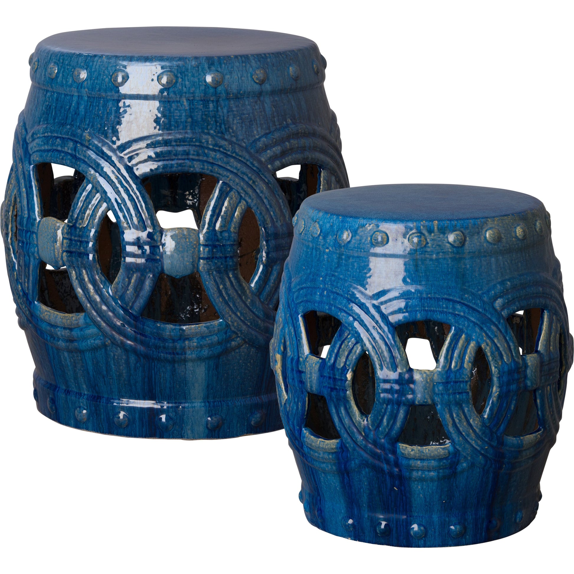 Eternity Garden Stool/Table by Emissary USA. Made from ceramic in a eclectic & global style.