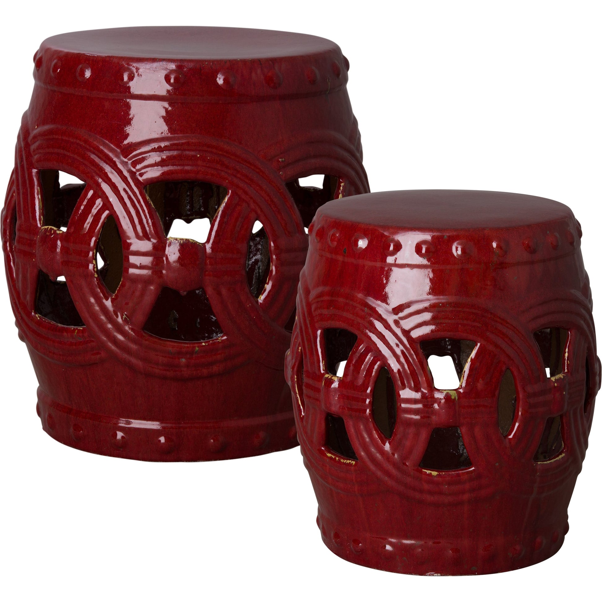 Eternity Garden Stool/Table by Emissary USA. Made from ceramic in a eclectic & global style.