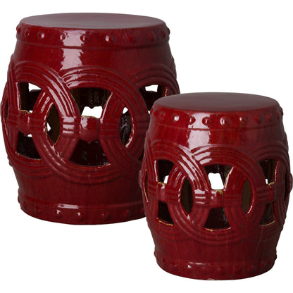 Eternity Garden Stool/Table by Emissary USA. Made from ceramic in a eclectic & global style.