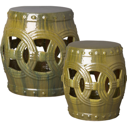 Eternity Garden Stool/Table by Emissary USA. Made from ceramic in a eclectic & global style.