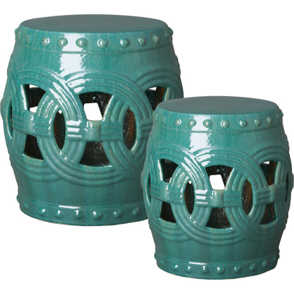 Eternity Garden Stool/Table by Emissary USA. Made from ceramic in a eclectic & global style.