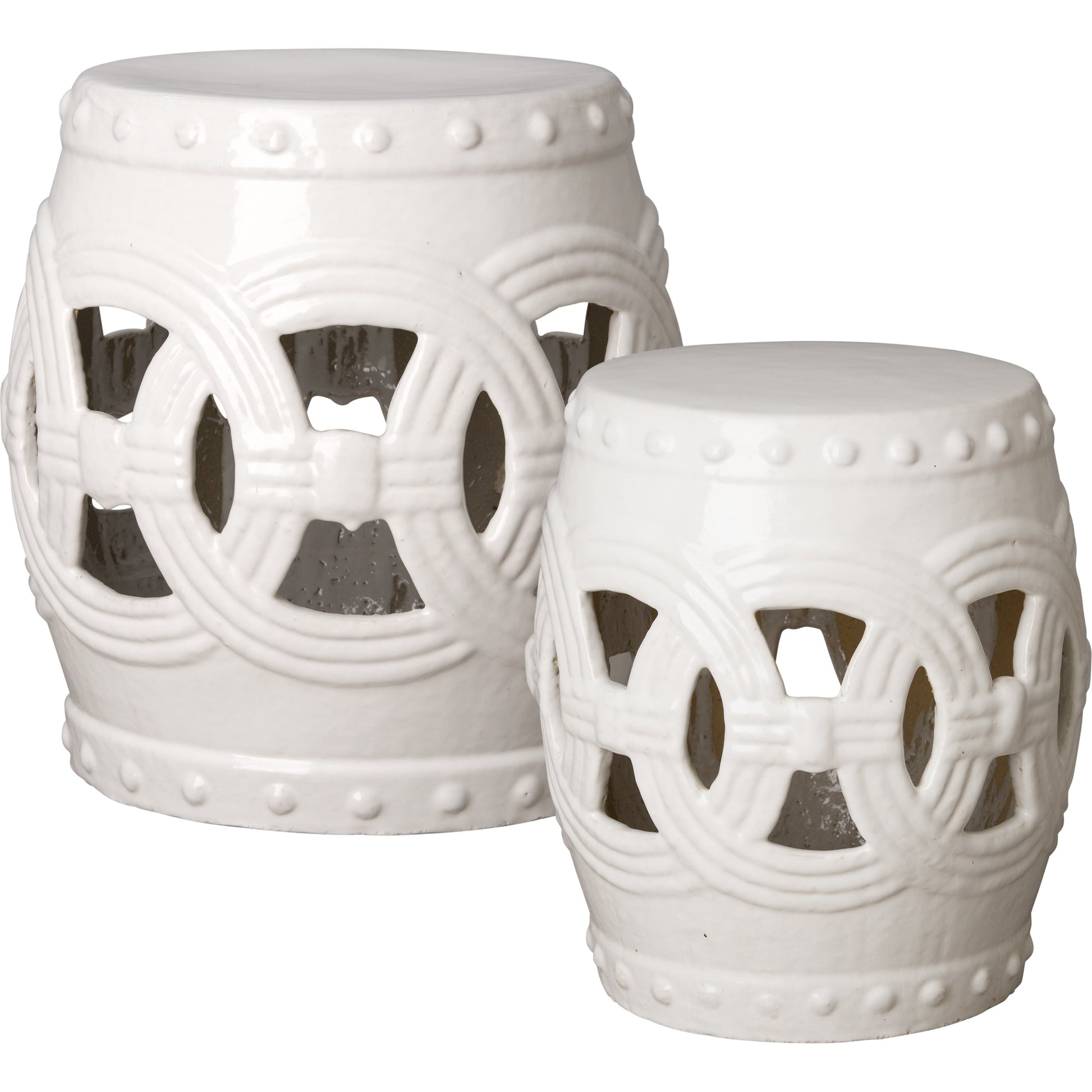 Eternity Garden Stool/Table by Emissary USA. Made from ceramic in a eclectic & global style.