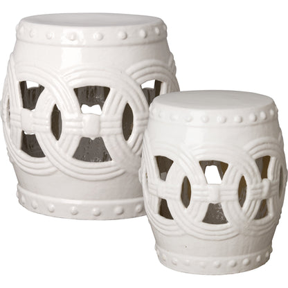 Eternity Garden Stool/Table by Emissary USA. Made from ceramic in a eclectic & global style.