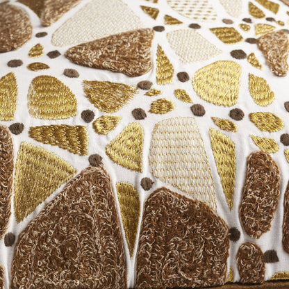 Angeles Pillow Cover by Cyan Design in brown, bronze. Made from cotton in a modern style.