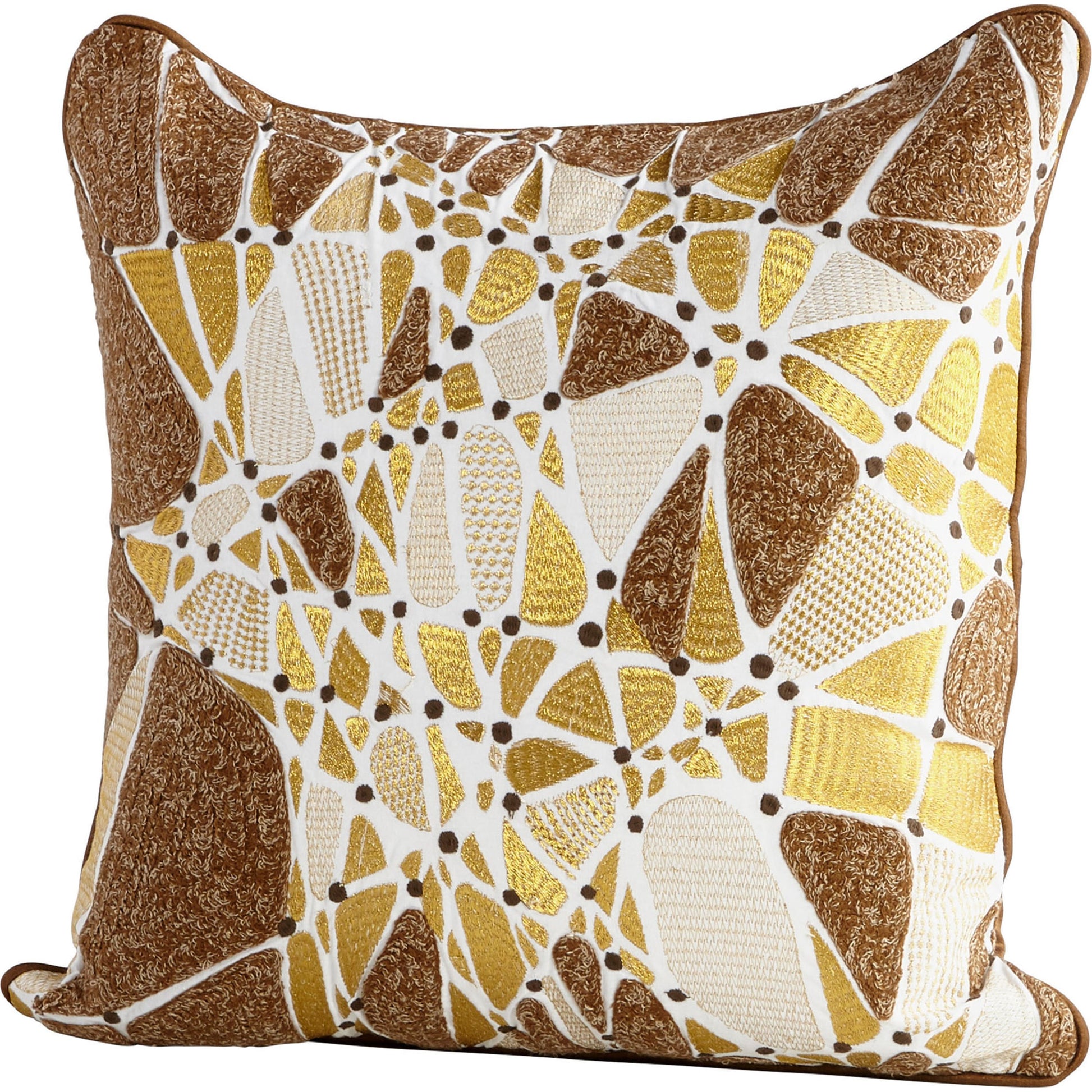 Angeles Pillow Cover by Cyan Design in brown, bronze. Made from cotton in a modern style.
