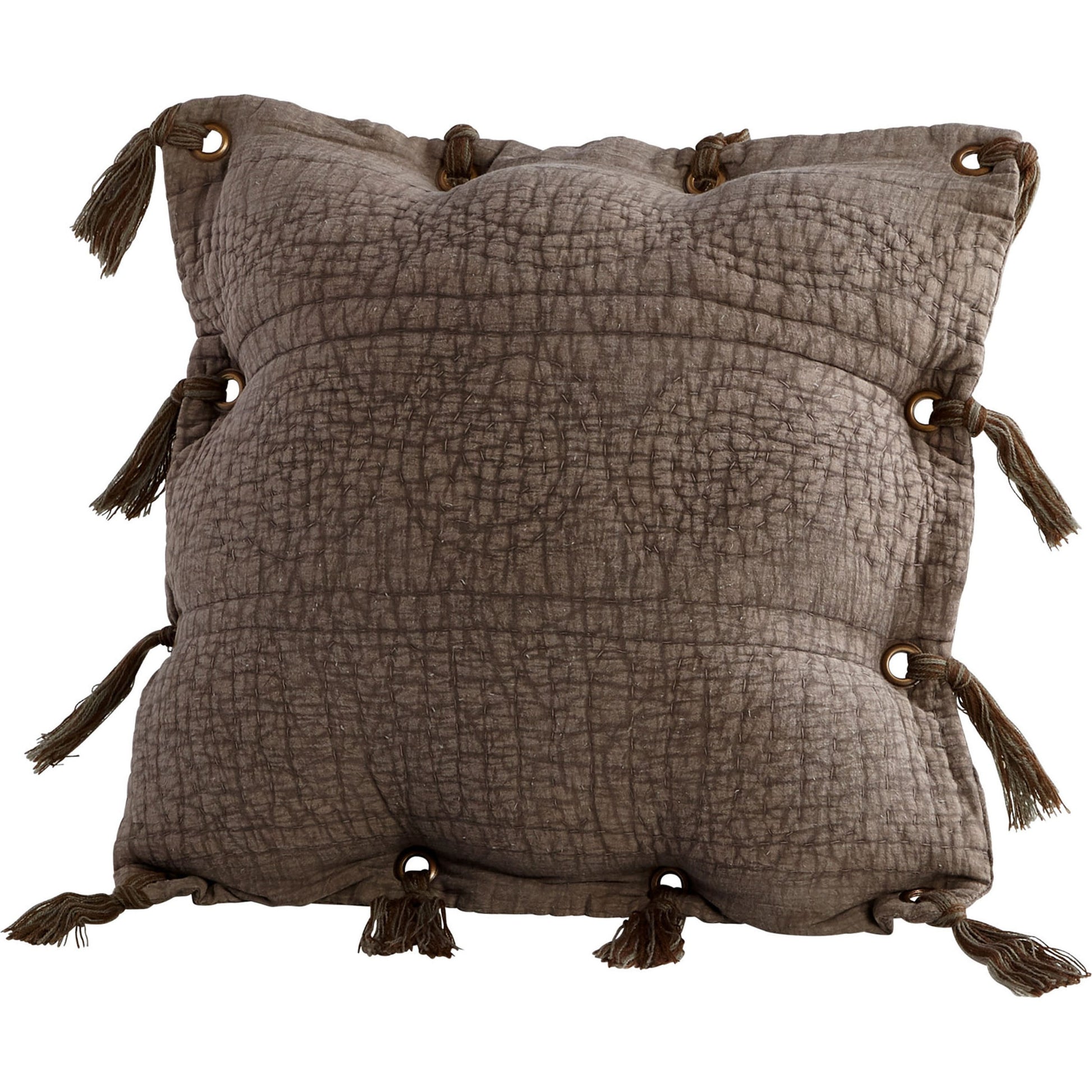 Colby Pillow Cover by Cyan Design in gray. Made from cotton in a rustic style.
