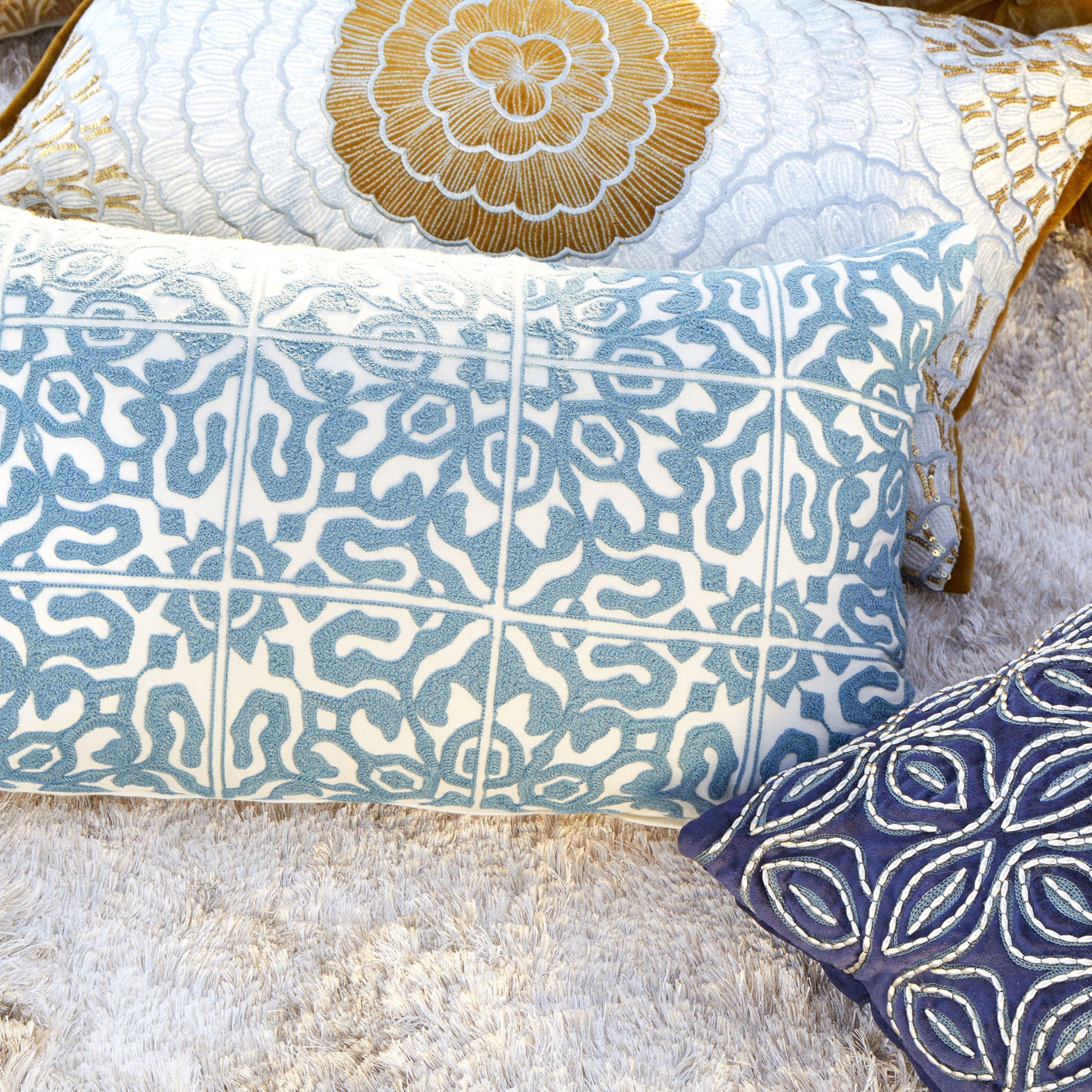 Lileth Pillow Cover by Cyan Design. Made from cotton in a transitional style.