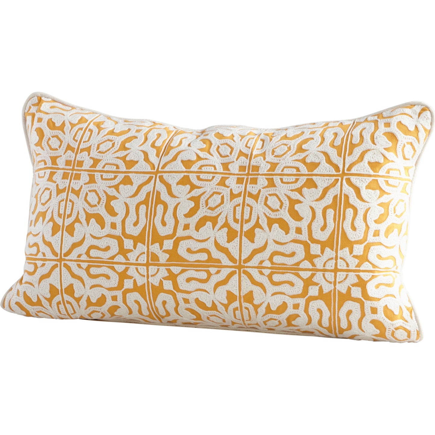 001 SR-745457 | Primary Silo | Lileth Pillow Cover by Cyan Design in yellow. Made from cotton in a transitional style.